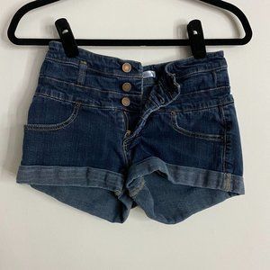 Denim Button Up Shorts💥